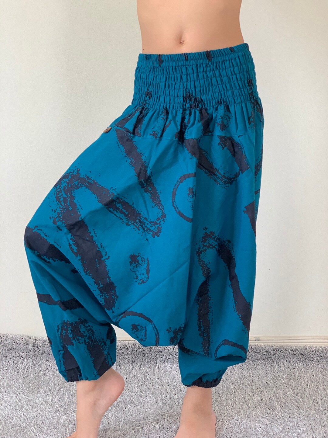 KD0341 Kids Harem Pants Unisex Low Crotch Yoga Trousers, - Etsy