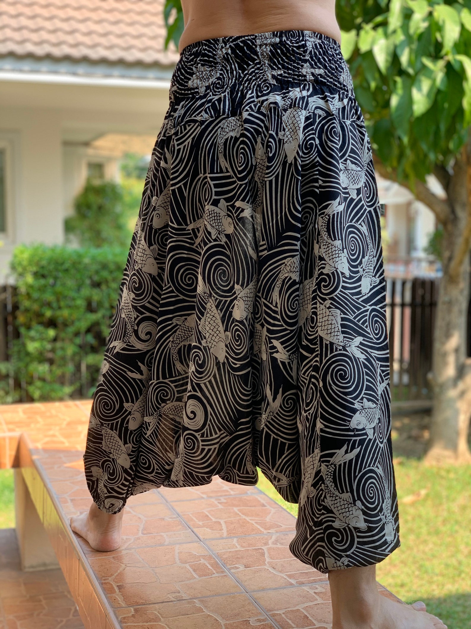 rayon harem pants