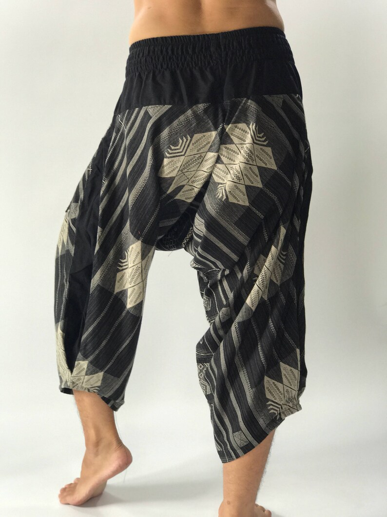 HC0050 Hmong Fabric Men Pants Handmade Pants Thick Smock Etsy