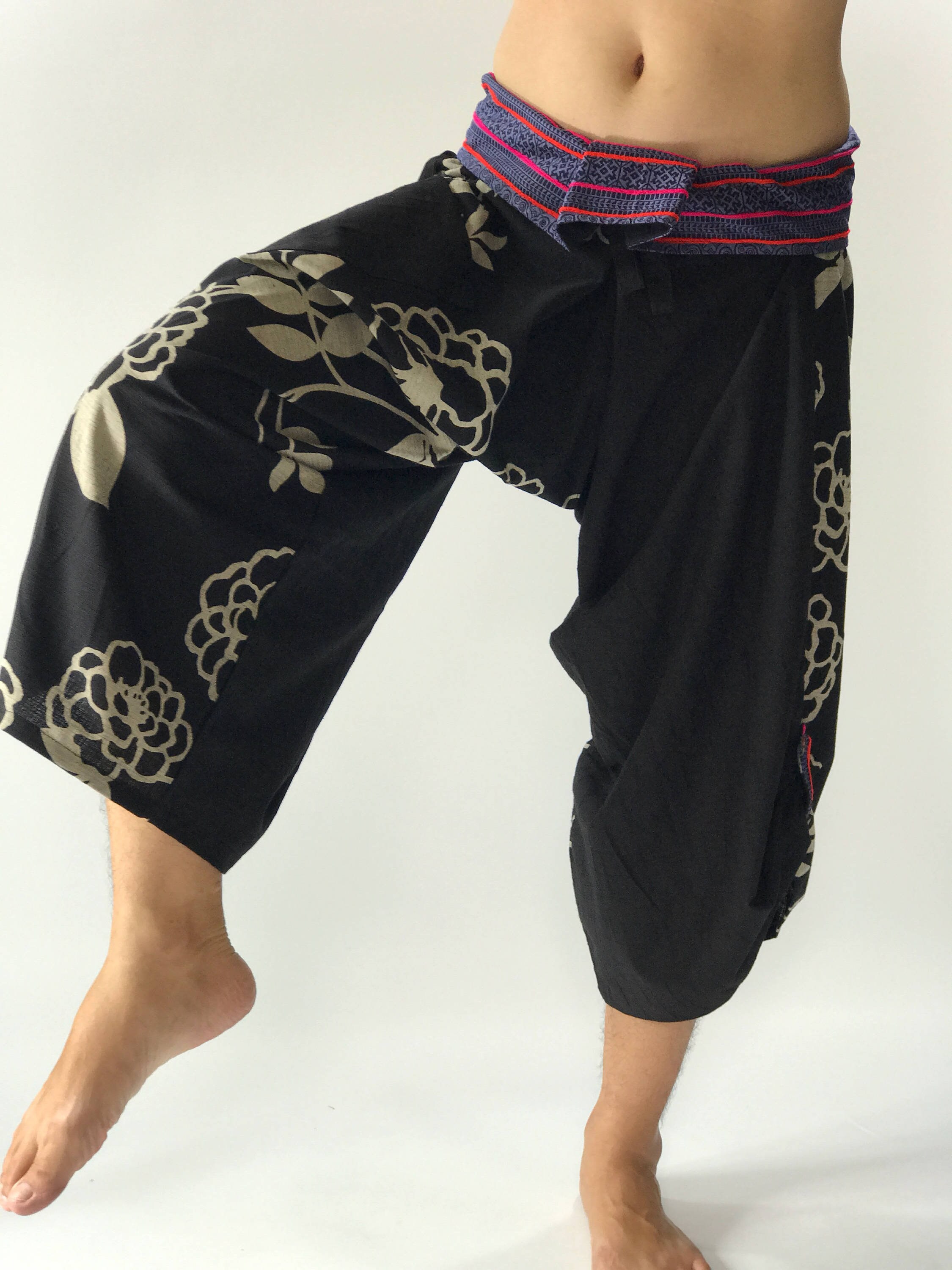 SR0137 Samurai Pants Harem Pants Have Fisherman Pants Style