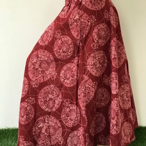 SK0243 Boho-rok. Lange rok, boho-stijl, strandrok, tiedye-rok
