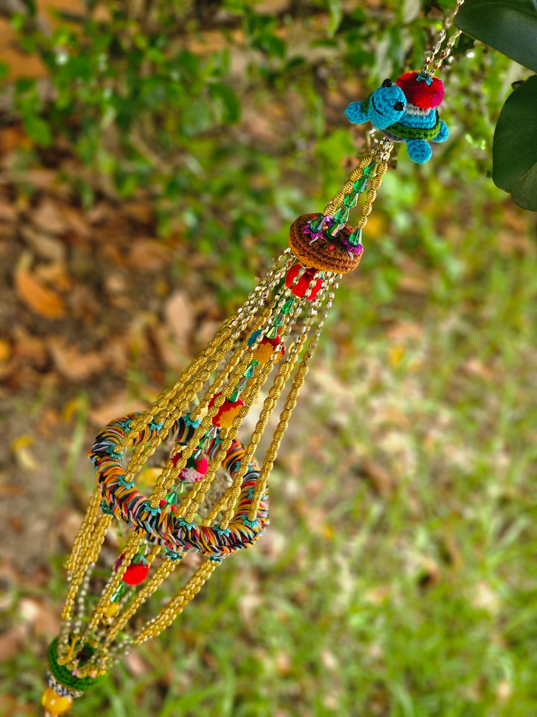 MB0370 Handmade Mobile,nursery Hanging Decorate With Pompoms and ...