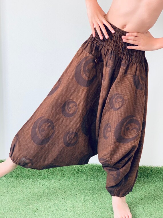 pantalones harem niño