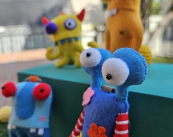 MG0076 Get 4 Monsters Gang Cute Handmade,cute Little Monster