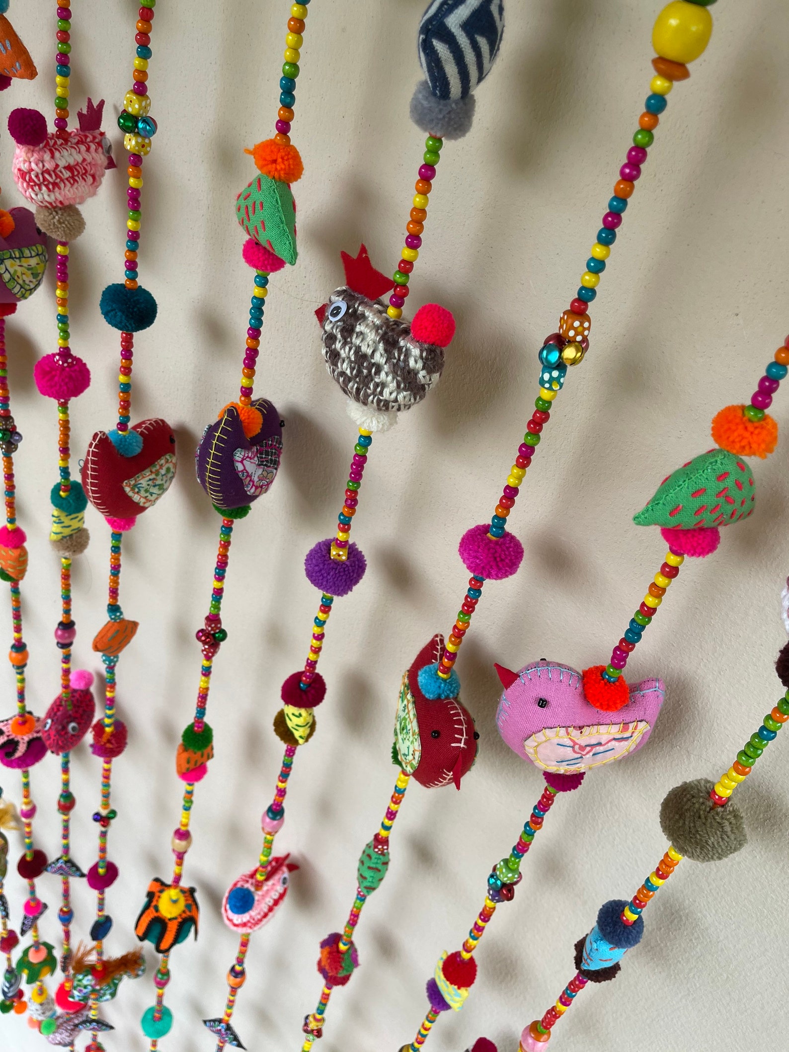 CD0004 Get 9line Door Bead Handmade Decorate by Cute Doll for Etsy