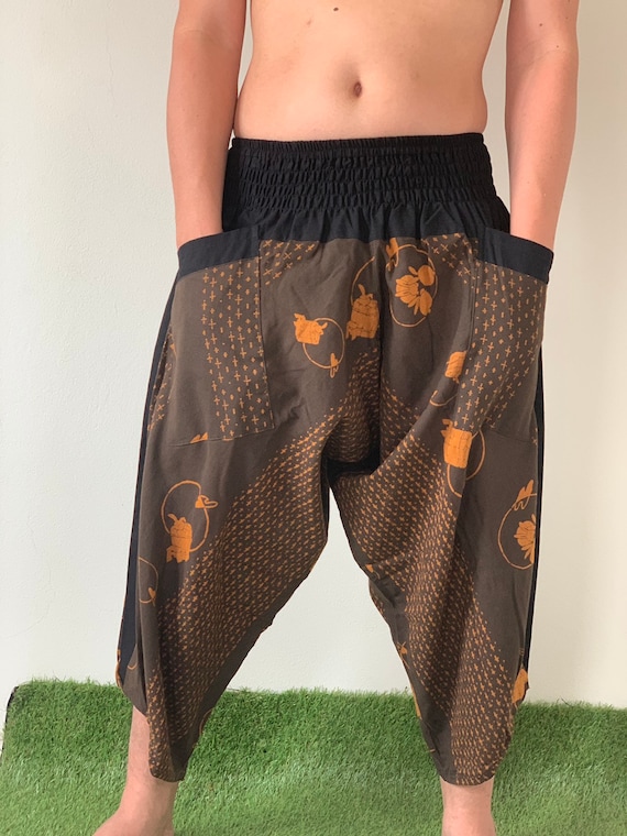 HC0349 Samurai Pants Men's Fahion Harem Pants Yoga Pants - Etsy