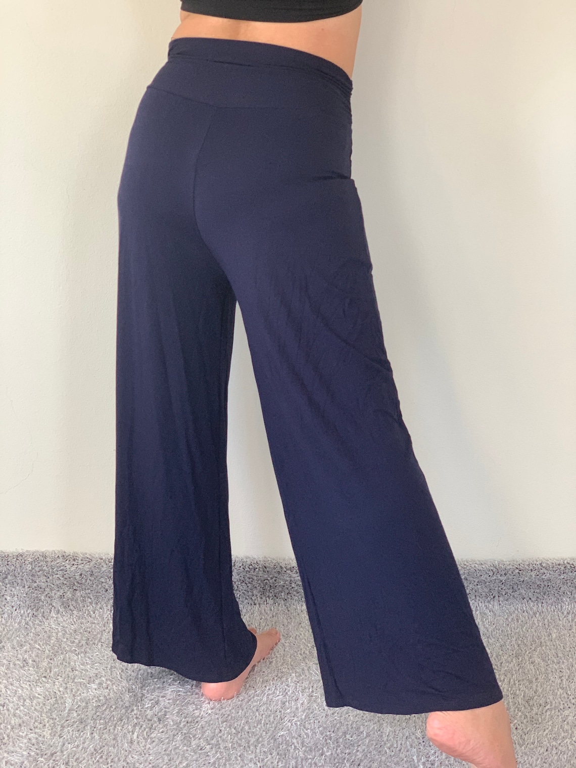 WL0303 Stretch Wide Leg Yoga Pants High Waist Yoga Pants Etsy