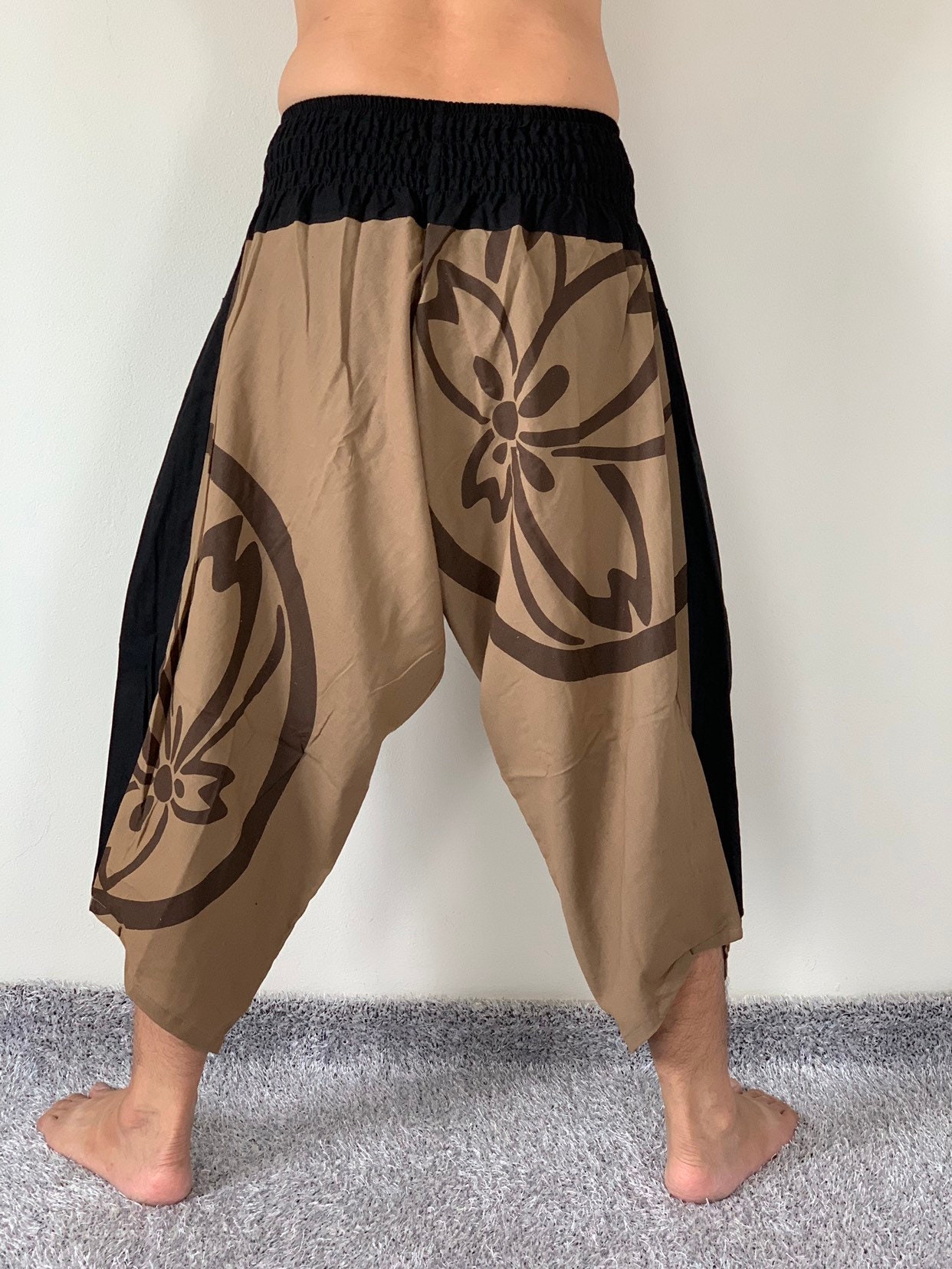 HC0680 Samurai Pants, Elsstic Waist Samurai Pants Unisex HC0680 Samurai Pants, Elsstic Waist Samurai Pants Unisex