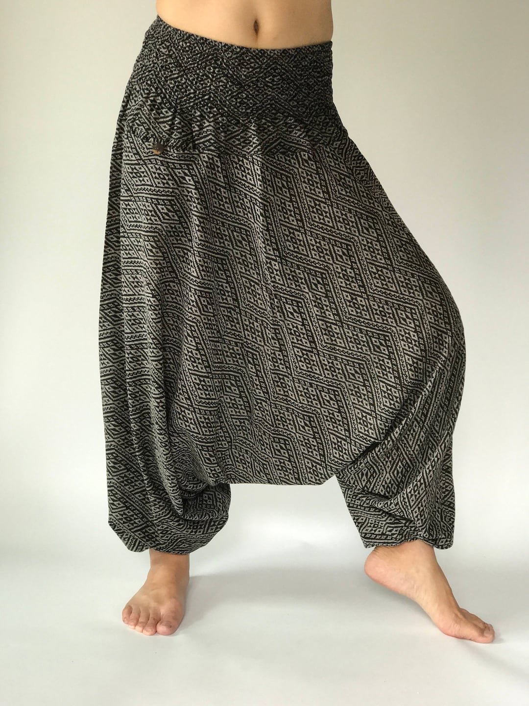 HR0004 Harem Pants Unisex Low Crotch Yoga Trousersharem Pants - Etsy