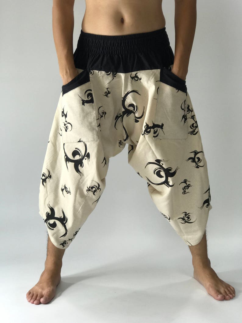 HC0096 Samurai Pants Men's Fahion Harem Pants Yoga Pants | Etsy