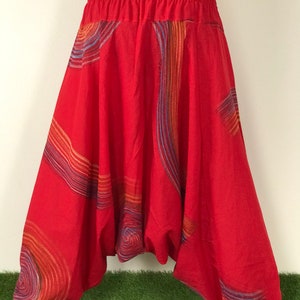 HR0190 Aladdin Pants, Harem Pants 100% Cotton Harem Pants Unisex Low Crotch Yoga Trousers