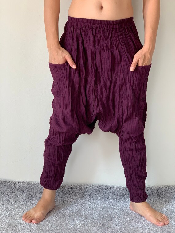 CG0194 Cotton Gauze Pantsdouble Cotton Gauze Harem Pants for Etsy