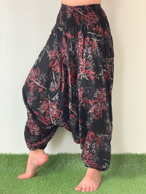 HR0063 Harem Pants Unisex Low Crotch Yoga Trousers