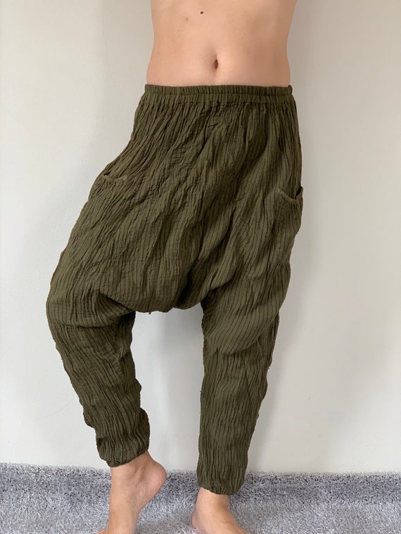 CG0063 Striped Cotton Gauze Pants, Casual Super Soft Pants, Cotton Gauze  Pants -  Israel