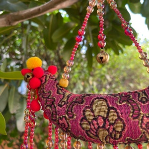 MB0181 Handmade Mobile Hanging for Home Decor, Mobiles,Baby mobile,Hanging colorful beads, boho mobile , Design cute Pom Pom decorate