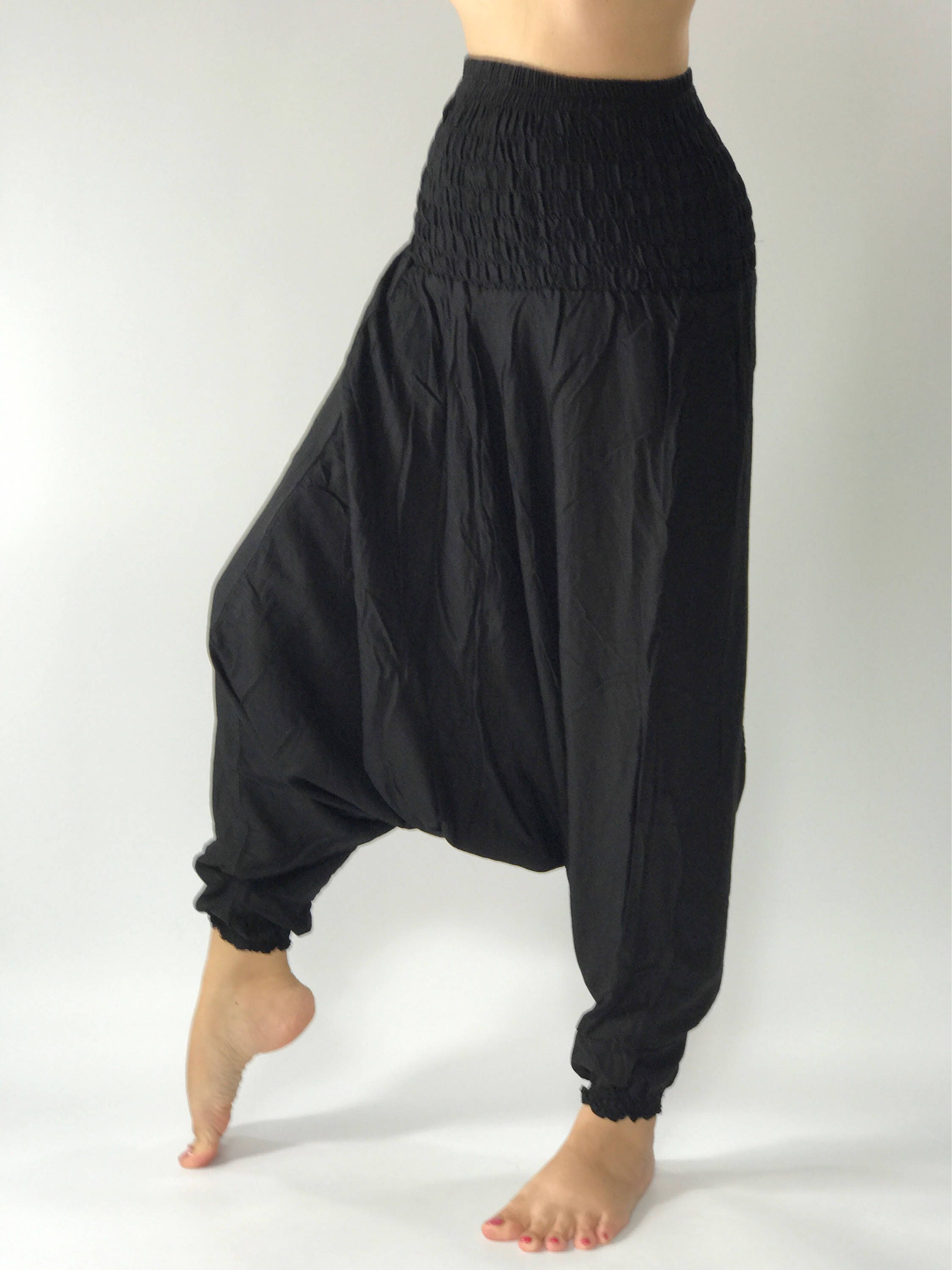 ROBEdePEAU HAREM PANTS リネン BLACK Gauze Free People Black Gauze