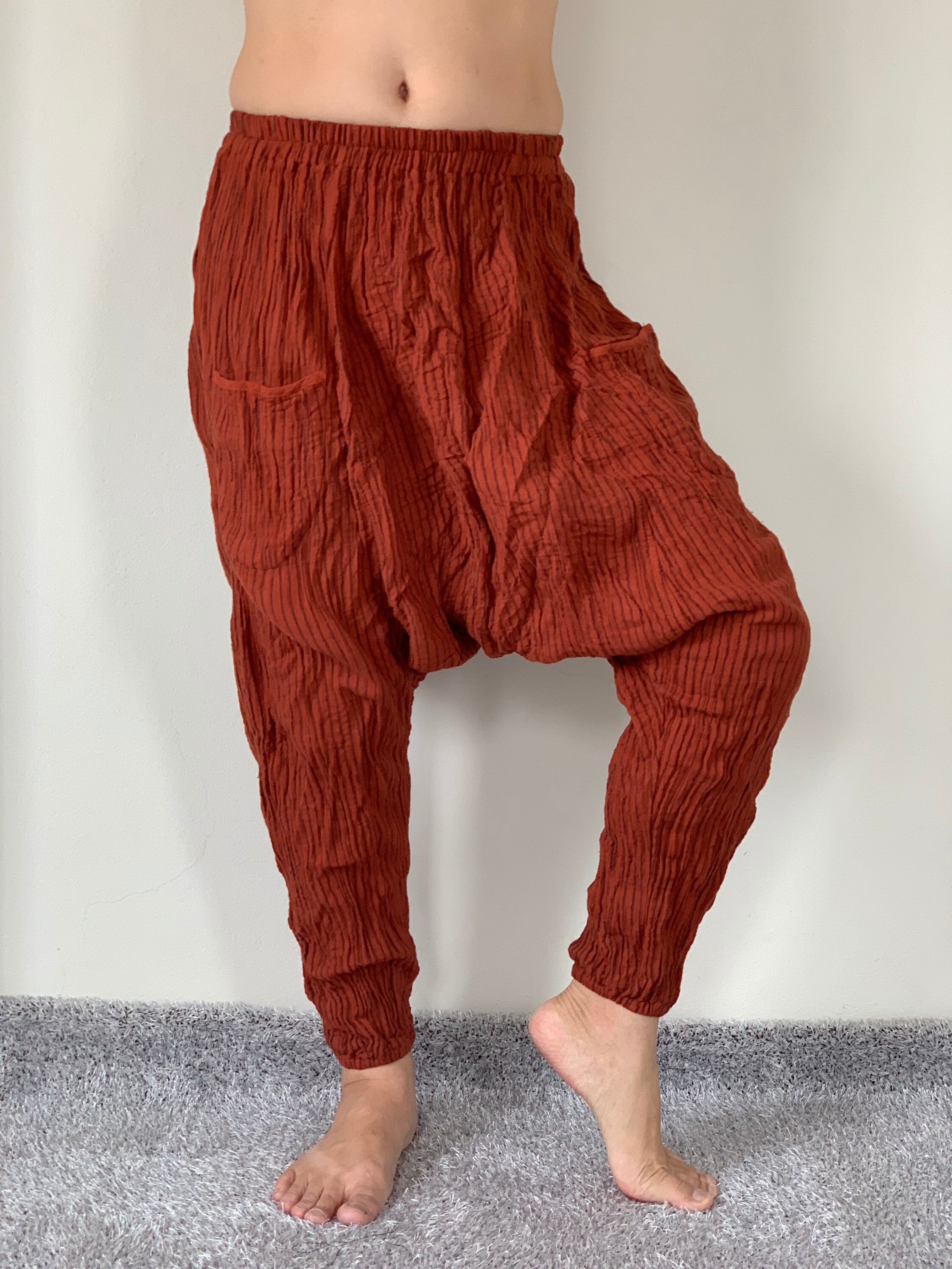 CG0064 Cotton gauze pants Harem Pants super soft rayon baggy Etsy