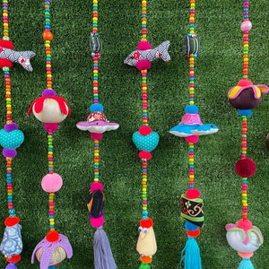 CW0011 Get 9Line of 100% Handmade Cute Doll Beads Curtain For Home Decoration for window