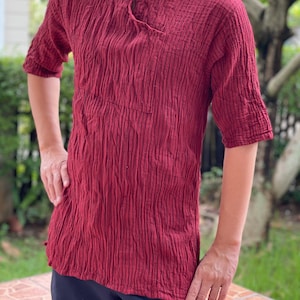 CG0627 Double gauze cotton Top and white Striped
