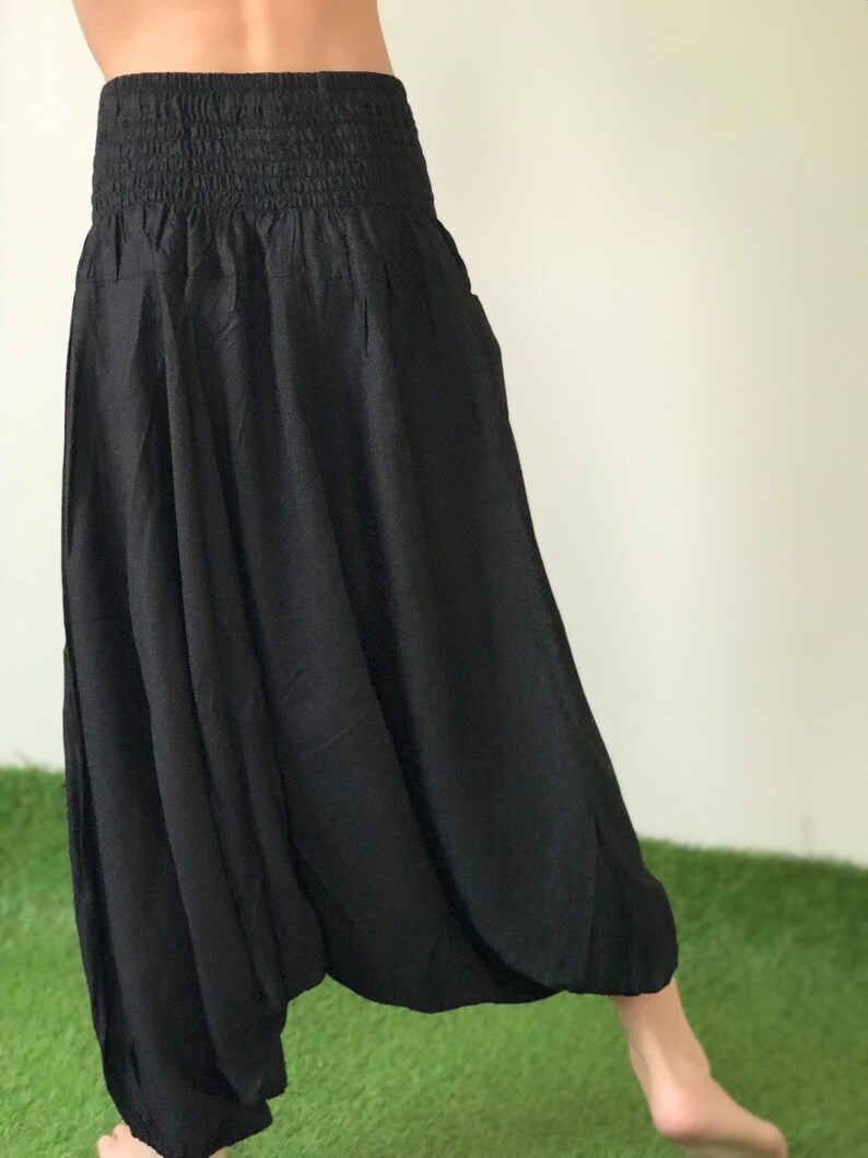 KD0229 Kids Harem Pants Unisex Low Crotch Yoga Trousers,