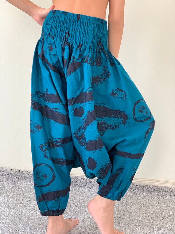 KD0341 Kids Harem Pants Unisex Low Crotch Yoga Trousers, - Etsy