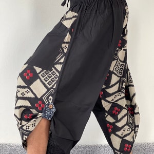 XL0052 New arrival Samurai pants men pants Handmade pants, unisex Yoga Harem Pants  - elastic waistband