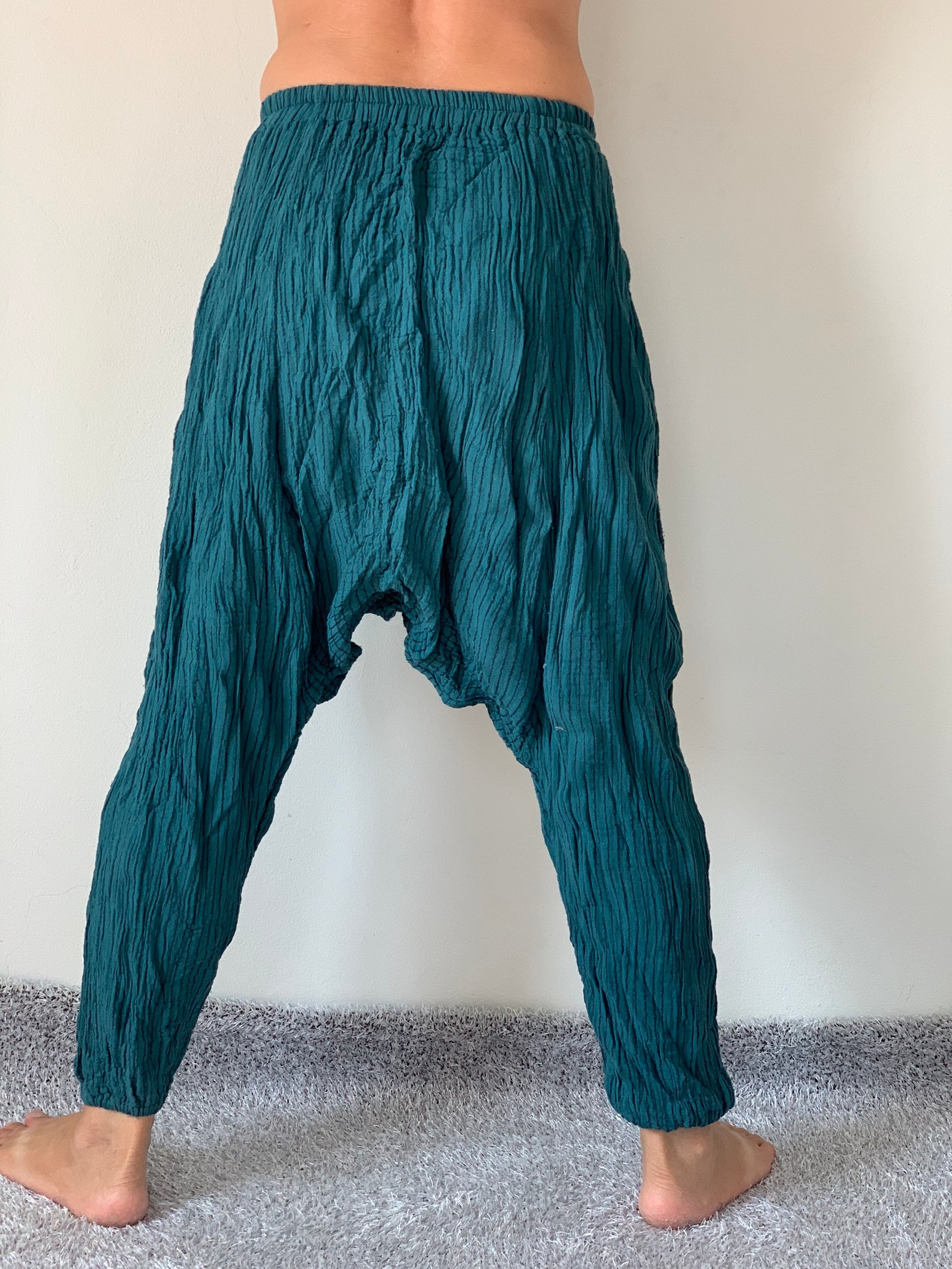 CG0193 Cotton gauze pantsDouble Cotton Gauze Harem Pants for Etsy