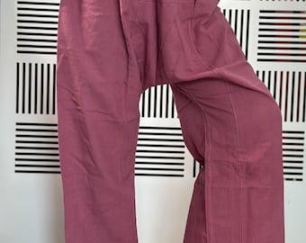 FP0026 Elastic waist Thai Fisherman Pants Wide Leg pants, Wrap pants, Unisex pants, Thai Fisherman Pants, Cotton