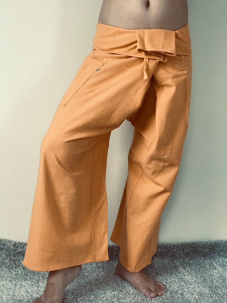 FP0101 Thai Fisherman Pants Wide Leg pants Wrap pants Etsy