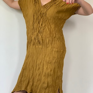 CG0415 Cotton Guaze Maxi Dress smock, Indigo dyed Thai cotton  / Cotton dress