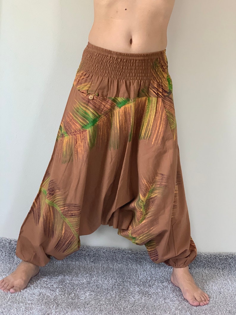 HR0223 Harem Pants Unisex Low Crotch Yoga Trousers