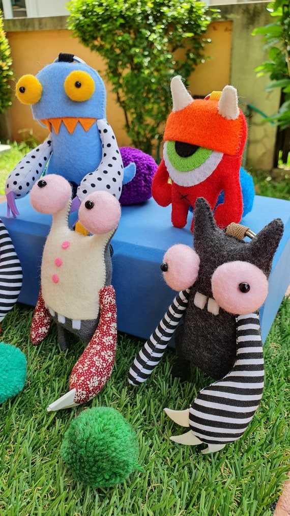 MG0020 5匹のモンスターギャング かわいいハンドメイド、かわいい