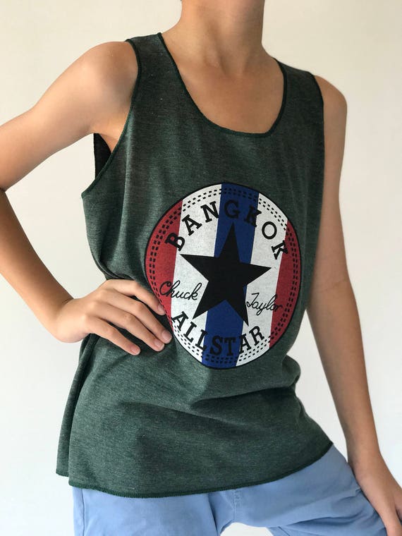 KD0007 Tank Tops Summer Tops for Kids, Summer Beach Casual Kids Tank Tops, Vest Sleeveless, Songkarn Tops, Soft and Light Weight