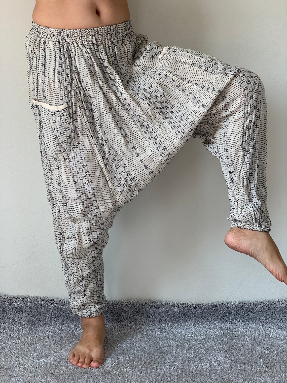 CG0188 Cotton Gauze Pantsdouble Cotton Gauze Harem Pants for Etsy