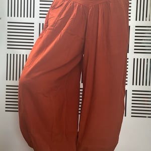 JN0008 Cotton Harem Pants with elastic Ankle, Thai  elastic Ankle  pants,Harem pants