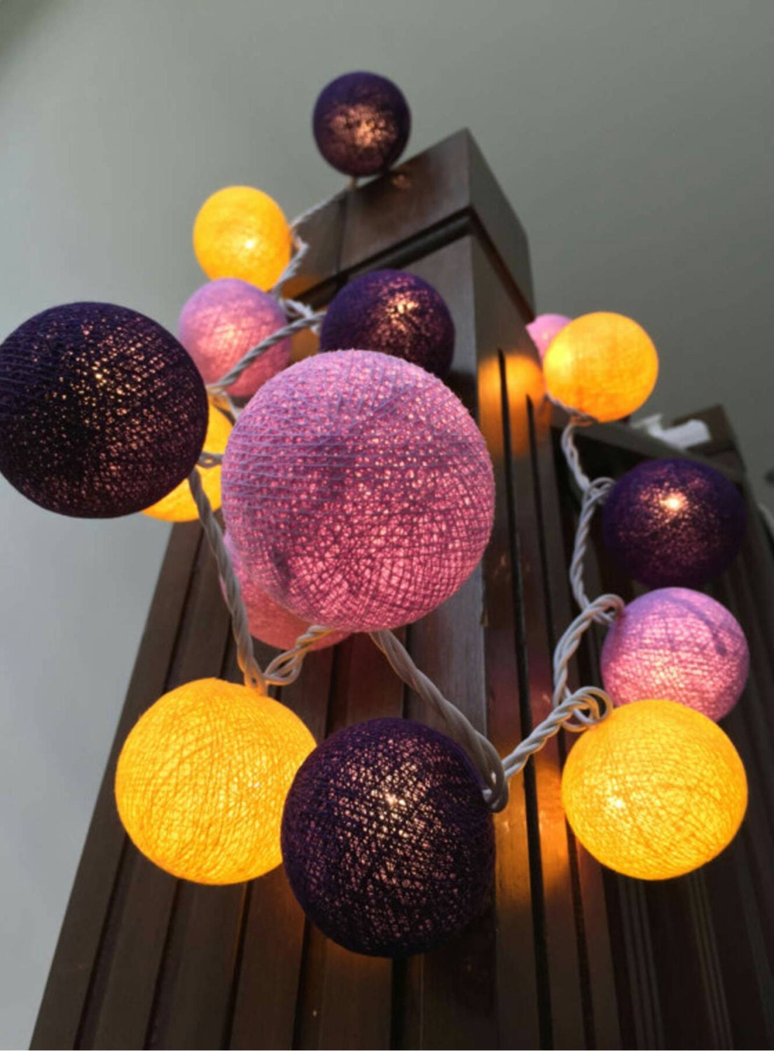 Cotton Ball Lights for home decorationwedding patioindoor Etsy