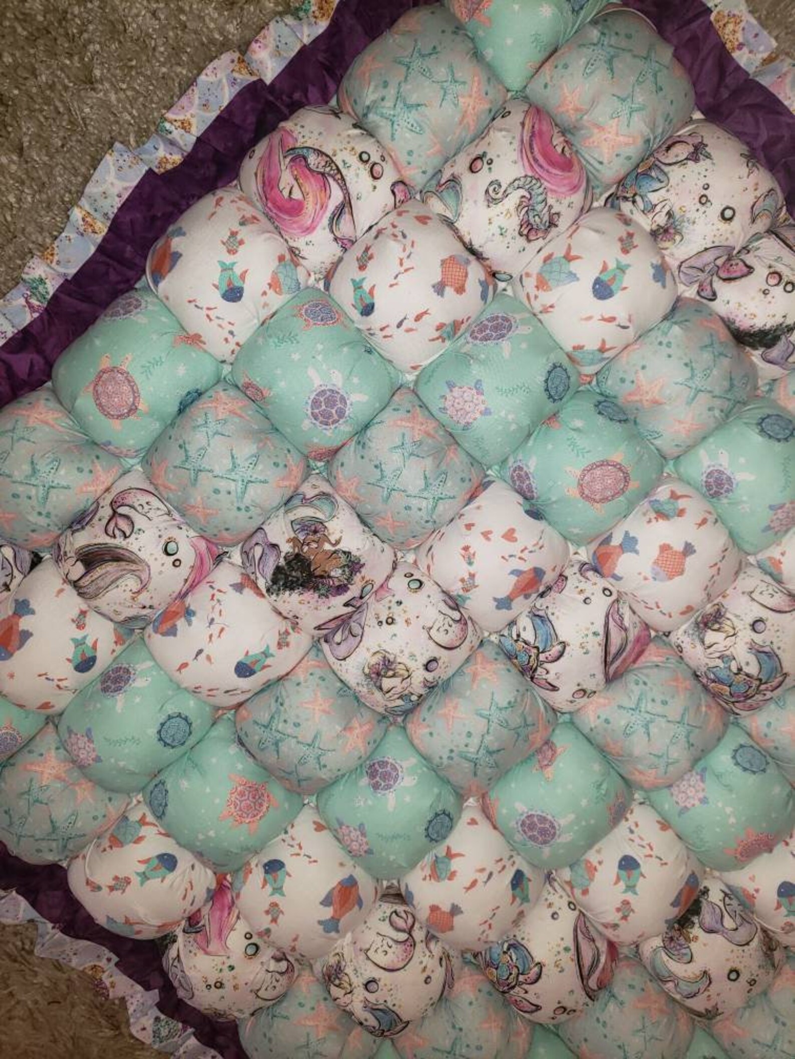 Tummy Time Baby Bubble Quilt Custom Made to Order Etsy