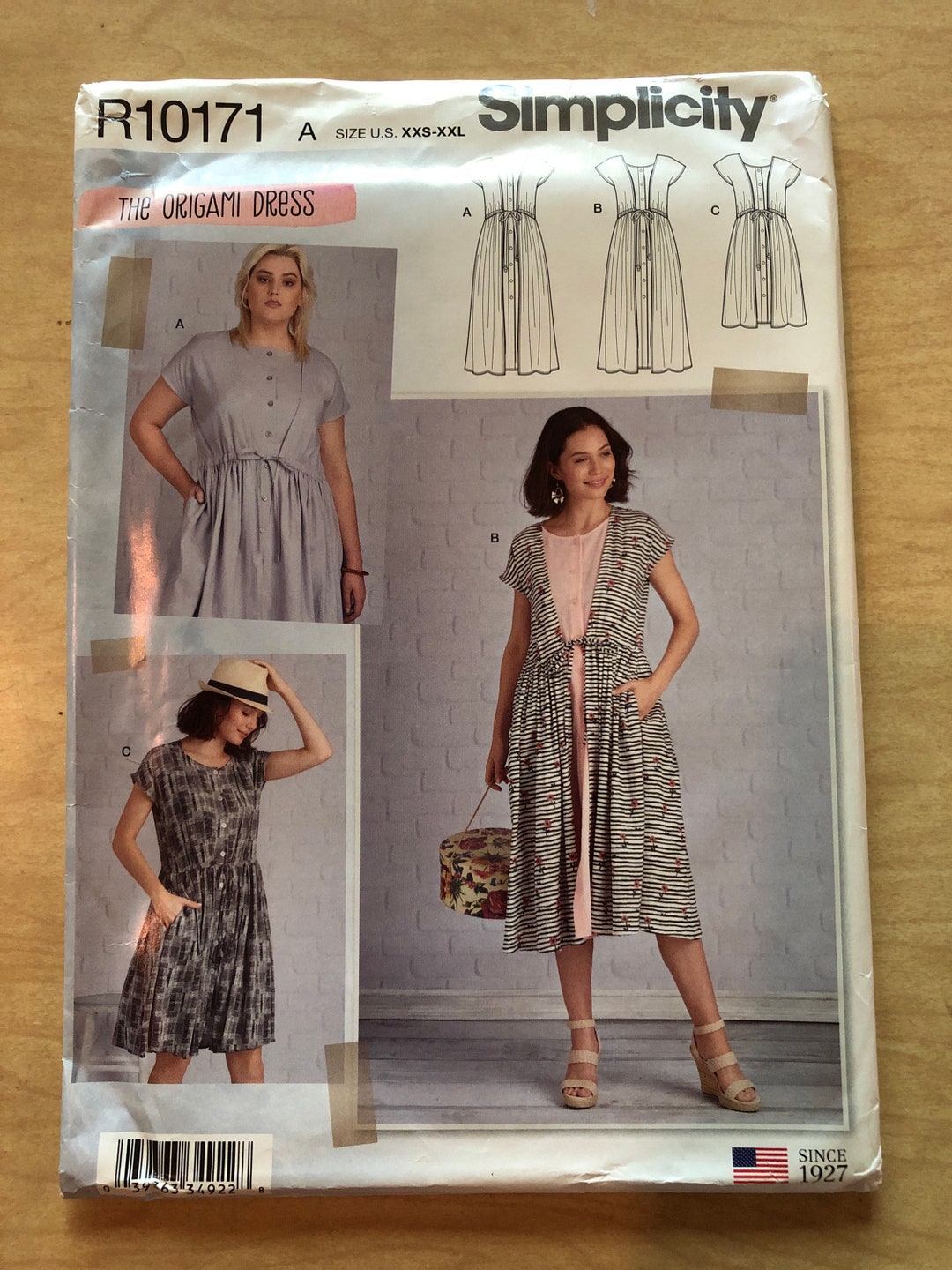 Uncut Factory Fold Sewing Pattern Simplicity R10171 Sizes 4 6 8 10 12 ...