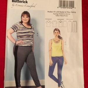 Uncut Factory Fold Butterick Sewing Pattern PB307 By Connie Crawford Sizes XS S M L XL Or 3 4 6 8 10 12 14 16 Misses&#39; Top And Pants 2017
