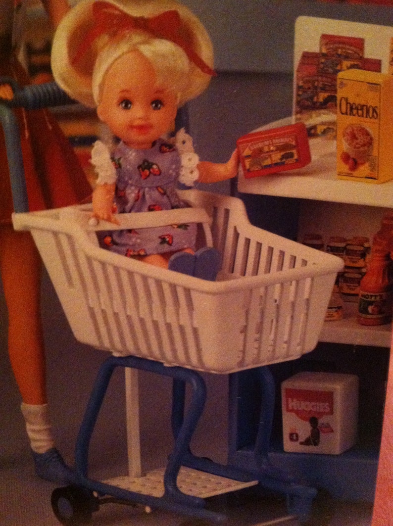 Shoppin' Fun Barbie And Kelly Playset 1990s Barbie Doll | Etsy