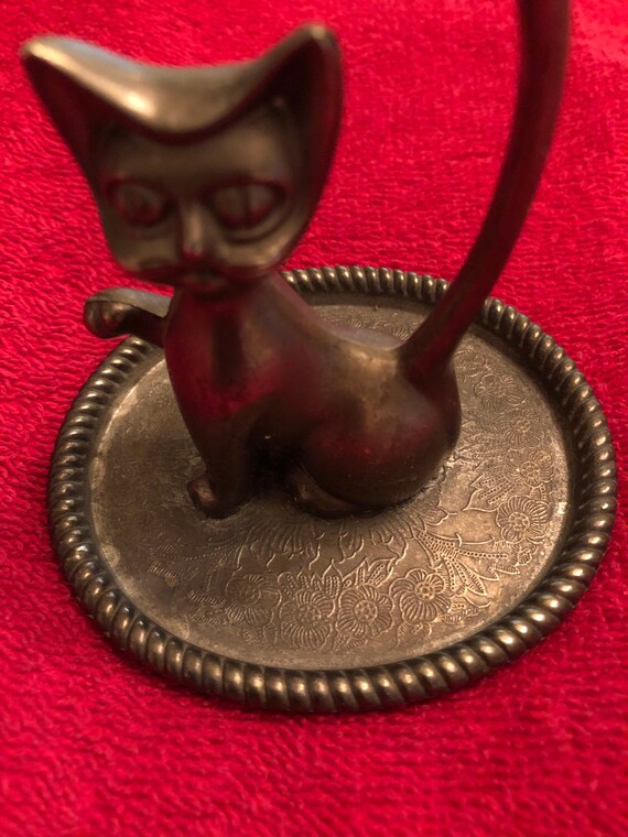 Silver Cat Ring Holder Rings Can Be Stored On The… - image 2