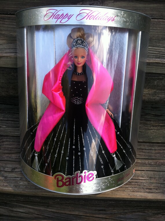 1998 happy holidays barbie value