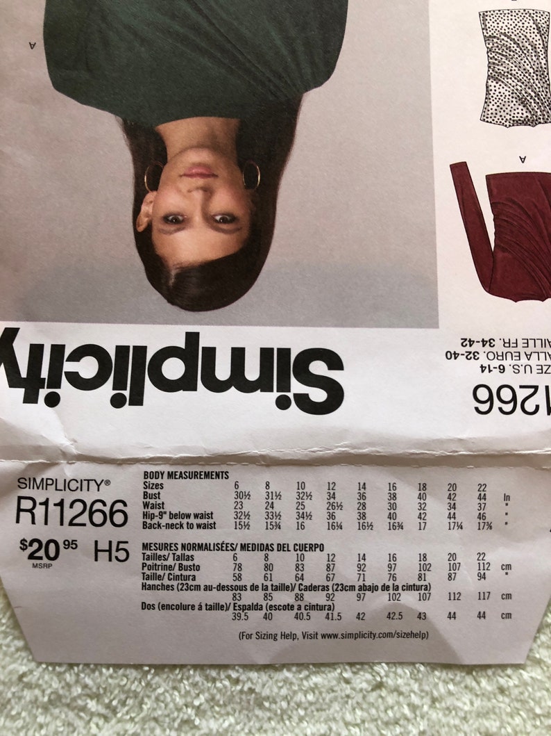 Uncut Factory Folded Sewing Pattern Simplicity R11266 Sizes 6 | Etsy