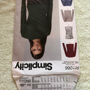 Uncut Factory Folded Sewing Pattern Simplicity R11266 Sizes 6 8 10 12 ...