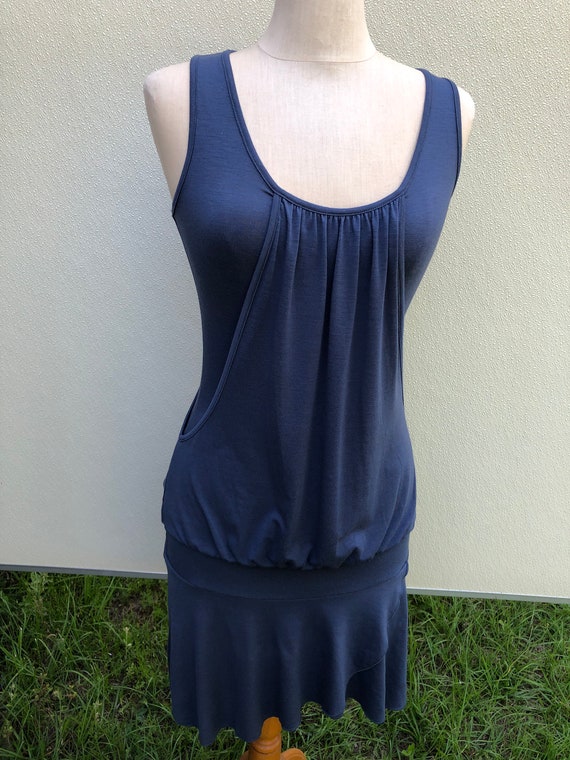 SALE PRICE No Boundaries Stretch Juniors S 3 5 Juniors NB Camilla Top Gunmetal Blue Dress New With Tag Was 14.99 Now 9.99 Etsy