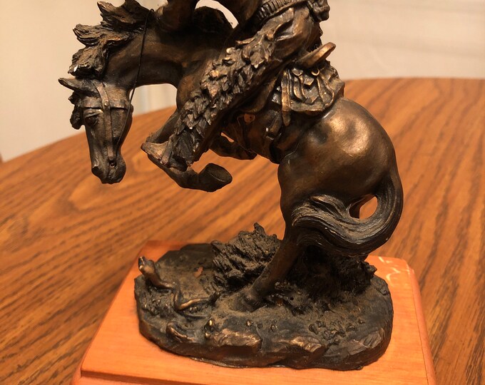Rattlesnake by Frederic Remington Statue of A Cowboy on A Etsy