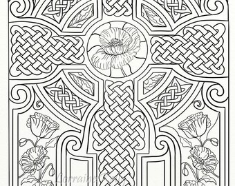 10 X Celtic Knots Mandala Adult Coloring Pages