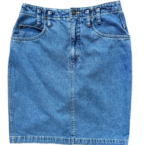 Vintage Lizwear by Liz Claidose Minirock in mittlerer Waschung | 1990er Jahre | Extra-Klein/Klein