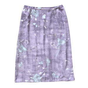 Vintage TanJay Purple Floral Maxi Skirt | 1990s | Large