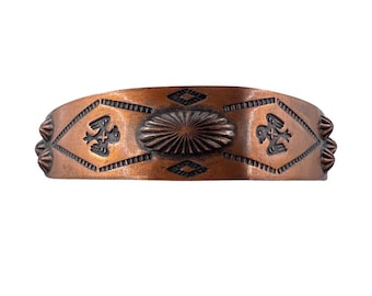 Vintage Native American Copper Thunderbird Cuff Bracelet